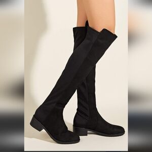 Unisa Black Over-the-Knee Women's Boots Size 7 M